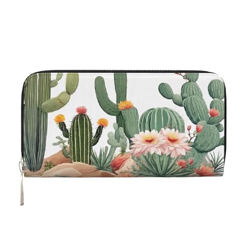 ZXMDZTSS Damen-Geldbörse mit Blumenmotiv, echtes Leder, mit Reißverschluss, mit Handyfach, stilvolle Clutch-Geldbörse für den täglichen Gebrauch, Reisen und Geschenke (20,1 cm Handheld-Design), von ZXMDZTSS