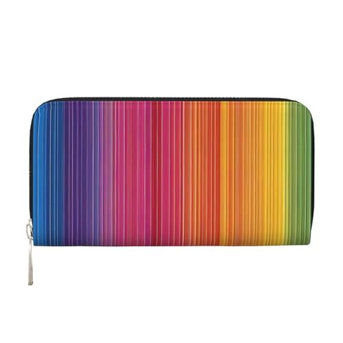 ZXMDZTSS Damen-Geldbörse mit Reißverschluss, Echtleder, mit Handyfach, stilvolle Clutch-Geldbörse für den täglichen Gebrauch, Reisen und Geschenke (20,1 cm Handheld-Design), Schwarz , Einheitsgröße von ZXMDZTSS