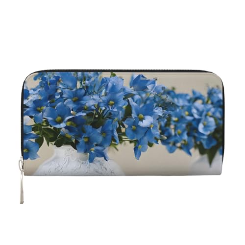 ZXMDZTSS Damen-Geldbörse mit Reißverschluss und Handyfach, echtes Leder, stilvolle Clutch-Geldbörse für den täglichen Gebrauch, Reisen und Geschenke (20,1 cm Handheld-Design), Schwarz , Einheitsgröße von ZXMDZTSS