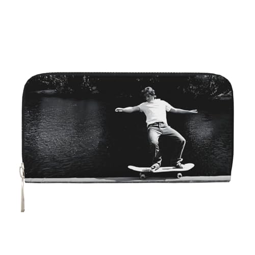 ZXMDZTSS Gewichtheben Sport – Damen-Geldbörse mit Reißverschluss und Handyfach – stilvolle Clutch-Geldbörse für den täglichen Gebrauch, Reisen und Geschenke (20,1 cm Handheld-Design), Schwarz , von ZXMDZTSS