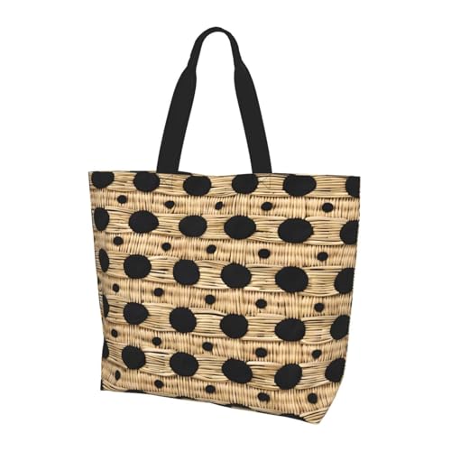 ZXMDZTSS Große Damen-Tragetasche aus Korbgeflecht, wasserabweisend, leicht, für Einkaufen, Arbeit, Pendeln. ZXMDZTSS Große Damen-Tragetasche aus Korbgeflecht, wasserabweisend, leicht, für Einkaufen, Arbeit, Pendeln. von ZXMDZTSS