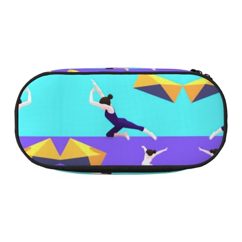 ZXMDZTSS Großes Federmäppchen mit Fächern und Reißverschluss, Premium-Oxford-Stoff, für Schule, Büro, Reisen, Organizer für Studenten, Künstler, Schwarz , Einheitsgröße, Gepäckanhänger von ZXMDZTSS