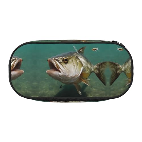 ZXMDZTSS Großes Federmäppchen mit Fächern und Reißverschluss, Premium-Oxford-Stoff, für Schule, Büro, Reisen, Organizer für Studenten, Künstler, Schwarz , Einheitsgröße, Gepäckanhänger von ZXMDZTSS