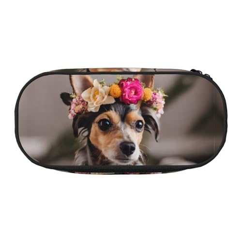 ZXMDZTSS Großes Federmäppchen mit Fächern und Reißverschluss – Premium-Oxford-Stoff für Schule, Büro, Reisen, Organizer für Studenten, Künstler, Schwarz , Einheitsgröße, Gepäckanhänger von ZXMDZTSS