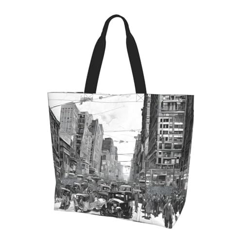 ZXMDZTSS Love from New York Print – Print Damen Große Tragetasche Wasserabweisend Leicht Für Einkaufen Arbeit Pendeln von ZXMDZTSS