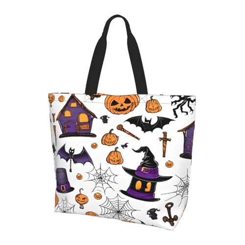 ZXMDZTSS Magic Witch Witchcraft Bohemian Drawing - Print Damen Große Tote Bag Wasserabweisend Leicht Für Einkaufen Arbeit Pendeln von ZXMDZTSS