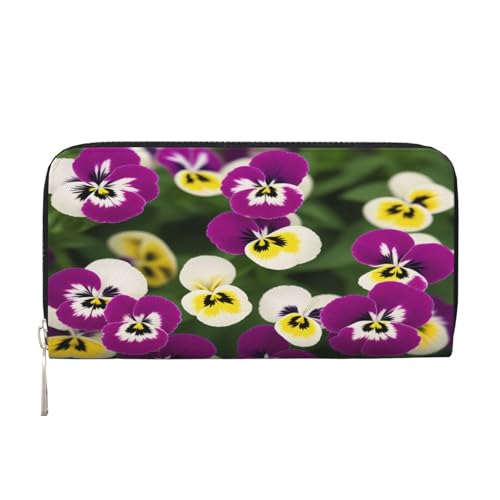 ZXMDZTSS Pansys Damen-Geldbörse aus echtem Leder mit Reißverschluss und Handyfach, stilvolle Clutch-Geldbörse für den täglichen Gebrauch, Reisen und Geschenke (20,1 cm Handheld-Design), Schwarz , von ZXMDZTSS