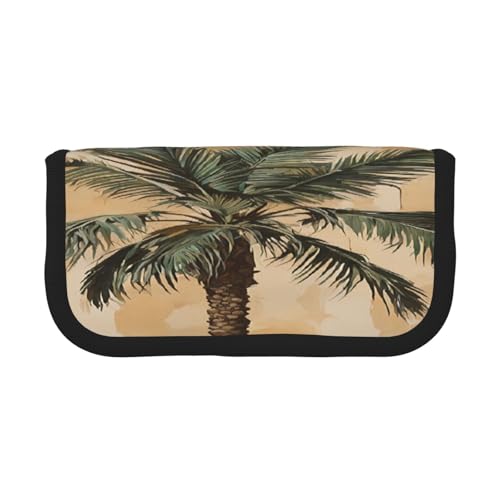 ZXMDZTSS Stifteetui aus Segeltuch mit tropischem Palmenmotiv, stilvolles zweifarbiges Design, Make-up- und Schreibwaren-Organizer für Schule, Reisen, Schwarz , Einheitsgröße, Reisetasche ZXMDZTSS Stifteetui aus Segeltuch mit tropischem Palmenmotiv, stilvolles zweifarbiges Design, Make-up- und Schreibwaren-Organizer für Schule, Reisen, Schwarz , Einheitsgröße, Reisetasche von ZXMDZTSS