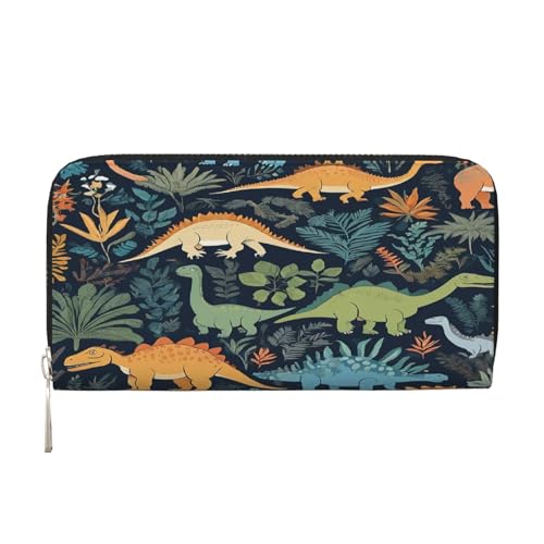 ZXMDZTSS Süß – Damen-Geldbörse aus echtem Leder mit Reißverschluss und Handyfach – stilvolle Clutch-Geldbörse für den täglichen Gebrauch, Reisen und Geschenke (20,1 cm Handheld-Design), Schwarz , von ZXMDZTSS