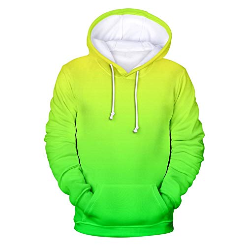 ZXTDD Print Kapuzenpullover 3D Hoodie Männer Und Frauen Kette Sweatshirt Farbverlauf Hoodie Männer Einfarbige Hoodie Regenbogen Top-18_L. von ZXTDD