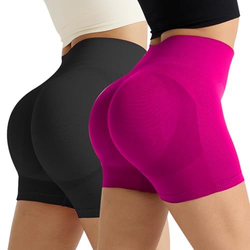 ZXTGBQ 2PCS Radlerhose Damen Hohe Taille Kurze Sporthose Shorts, Invisible Scrunch Butt Lifting Gym Workout Shorts, High Waist Sporthose Kurze Leggings Fitness Hotpants für Sommer Yoga Fitness Gym ZXTGBQ 2PCS Radlerhose Damen Hohe Taille Kurze Sporthose Shorts, Invisible Scrunch Butt Lifting Gym Workout Shorts, High Waist Sporthose Kurze Leggings Fitness Hotpants für Sommer Yoga Fitness Gym von ZXTGBQ