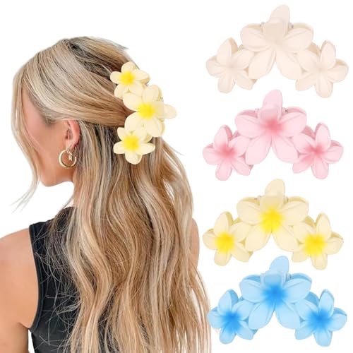 ZXTGBQ 4 StüCk Farbige Blumen Haarklammern, Blume Haarklammer, Rutschfeste Haarklammern, Matte Haarspangen FüR Frauen Niedlich Haarspangen GroßE Haarklammer, Geeignet FüR Damen DüNnes Dickes Haar ZXTGBQ 4 StüCk Farbige Blumen Haarklammern, Blume Haarklammer, Rutschfeste Haarklammern, Matte Haarspangen FüR Frauen Niedlich Haarspangen GroßE Haarklammer, Geeignet FüR Damen DüNnes Dickes Haar von ZXTGBQ