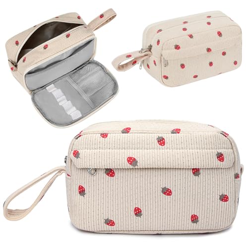 ZXTGBQ Federmäppchen, Federmäppchen Mäppchen Cord-Stoff, Groß, Bleistiftbeutel für Schule, Federmappe, Federtasche Stiftetasche Stiftemappe Pencil Case Schulmäppchen für Schule, Erdbeer Muster ZXTGBQ Federmäppchen, Federmäppchen Mäppchen Cord-Stoff, Groß, Bleistiftbeutel für Schule, Federmappe, Federtasche Stiftetasche Stiftemappe Pencil Case Schulmäppchen für Schule, Erdbeer Muster von ZXTGBQ