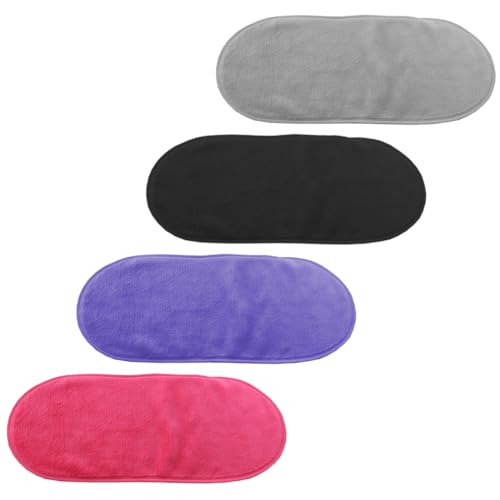 ZXUPOI 4 pcs Makeup Entferner Tücher Mikrofasertuch Gesichtsreinigungstücher Gesichtstücher Makeup Entferner Make Up Tücher Waschlappen für empfindliche Haut Täglich Reisen Augenpflege von ZXUPOI