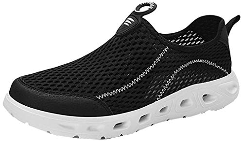 HangFan Unisex Damen Herren Net Schuhe Schnell Trocknender Aqua Wasser Schuhe Freizeitschuhe Atmungsaktiv Flache Schuhe von ZXWFOBEY