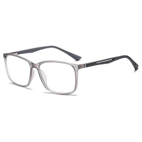 ZXYOO Lesebrille für Herren, 3 Stück, Blaulichtleser, sportlicher Stil, mit Federscharnier aus Metall, grau, 55-17-140 ZXYOO Lesebrille für Herren, 3 Stück, Blaulichtleser, sportlicher Stil, mit Federscharnier aus Metall, grau, 55-17-140 von ZXYOO