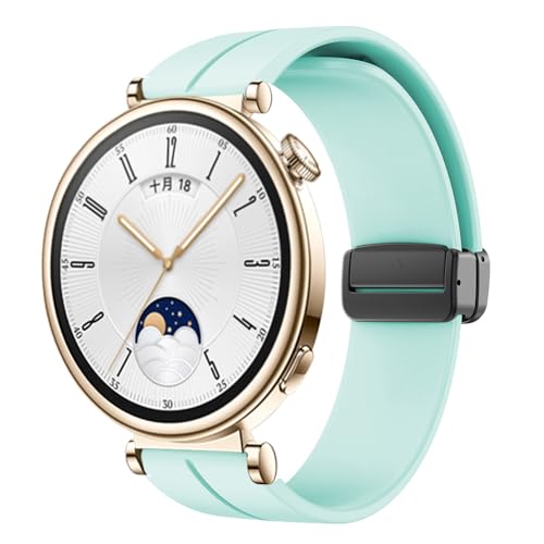 ZXZZNO Ersatzarmband für Huawei Watch GT 4, 18 mm, Magnetschnalle, 41 mm, Sport-Silikonarmband, Correa-Armband GT4, 18mm watch strap, Achat von ZXZZNO