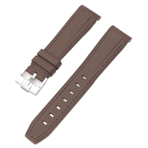 ZXZZNO Für Swatch X Omega Moonswatch Für Seamaster 300 Gebogene Schnittstelle Männer Frauen Qualität Ersetzen Uhr Band 20mm(Dark brown brown) von ZXZZNO