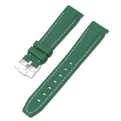 ZXZZNO Für Swatch X Omega Moonswatch Für Seamaster 300 Gebogene Schnittstelle Männer Frauen Qualität Ersetzen Uhr Band 20mm(Dark green white) von ZXZZNO