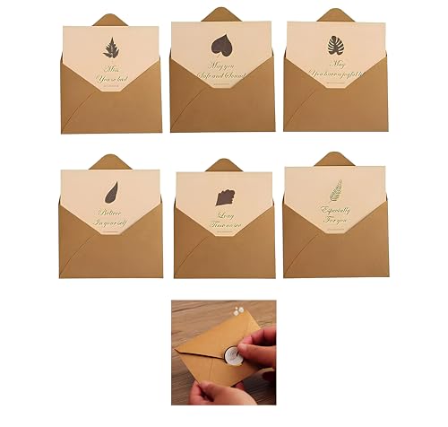 [Inklusive Umschläge] 6 kreative Klapp-Geburtstagskarten-Sets, universelle handgeschriebene Segenskarten für Familie und Freundschaft von ZXfad