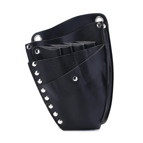 Friseur Tasche 1 Stück PU Leder Friseur Holster Beutel Halter Clips Tasche mit Taille Schulter Gürtel Friseur Haar Schere Tasche Haar Werkzeug Fur Friseure von ZYAGH