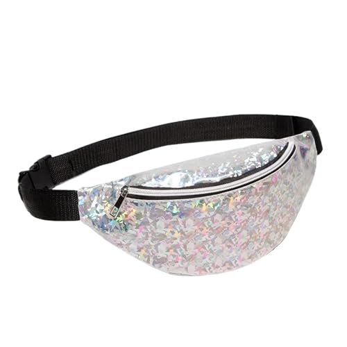 GläNzende Bauchtasche Damen Pailletten-Umhängetasche, Brusttaschen, weiblich, holografische Taille, Gürteltasche, Handytasche, Bananen-Gürteltasche Fur Sport GläNzende Bauchtasche Damen Pailletten-Umhängetasche, Brusttaschen, weiblich, holografische Taille, Gürteltasche, Handytasche, Bananen-Gürteltasche Fur Sport von ZYAGH