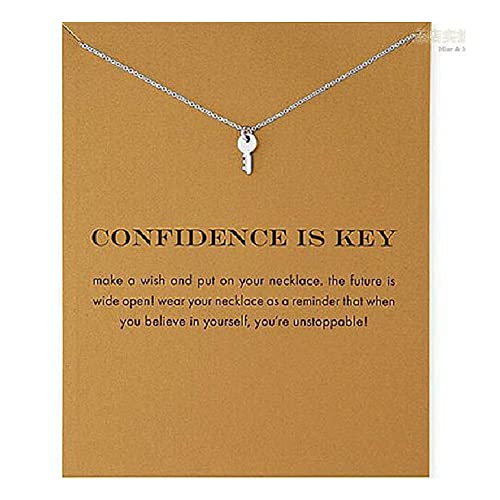 Schlüssel Damen Halskette mit Bedeutung Geschenkkarte, Silber Ketten Halskette Freundschaft Sonne Viel Glück Elefant Anhänger Kette Halskette für Frauen Mädchen Geschenk Schlüssel Damen Halskette mit Bedeutung Geschenkkarte, Silber Ketten Halskette Freundschaft Sonne Viel Glück Elefant Anhänger Kette Halskette für Frauen Mädchen Geschenk von ZYAWP