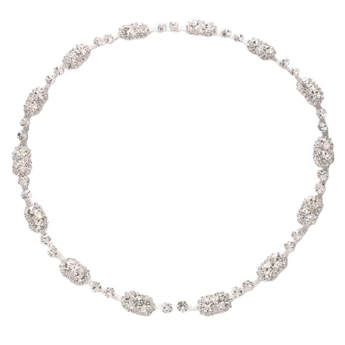 Hochzeits-Stirnband 2 Stück Hochzeits-Stirnband, glänzender Braut-Kopfschmuck, Schmuck for Frauen, Braut-Kopfkette, Kristall-Haar-Accessoire FüR Die Dekoration von ZYAYNG