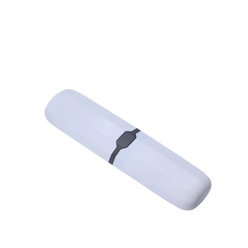 ZYAYNG Zahnbecher 2 stücke Bad Zahnbürste Tassen Tragbare Lagerung Fall Zahnpasta Halter Organizer Haushalt Tasse for Outdoor Reise Spülen FüR ZahnbüRsten(White) von ZYAYNG