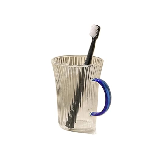 ZYAYNG Zahnbecher 2 stücke Zahn Tasse Bad Glas Zahnbürste Paar Mundwasser Tassen Toilettenartikel Bursh Halter Lagerung Becher FüR ZahnbüRsten(Blue) von ZYAYNG