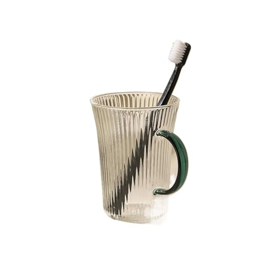 ZYAYNG Zahnbecher 2 stücke Zahn Tasse Bad Glas Zahnbürste Paar Mundwasser Tassen Toilettenartikel Bursh Halter Lagerung Becher FüR ZahnbüRsten(Green) von ZYAYNG