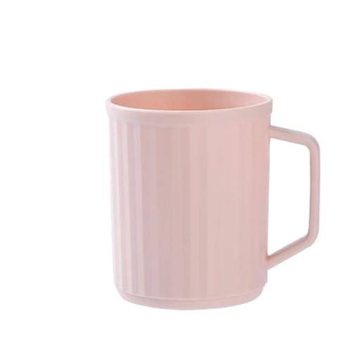 ZYAYNG Zahnbecher 3 stücke Kunststoff Bad Becher Tasse Mit Griff Zahnbürste Halter Organizer Wiederverwendbare Mundwasser Tassen Reise Zubehör FüR ZahnbüRsten(Pink) von ZYAYNG