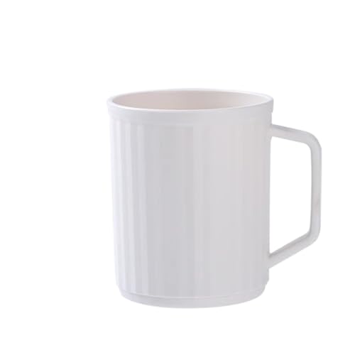 ZYAYNG Zahnbecher 3 stücke Kunststoff Bad Becher Tasse Mit Griff Zahnbürste Halter Organizer Wiederverwendbare Mundwasser Tassen Reise Zubehör FüR ZahnbüRsten(White) von ZYAYNG