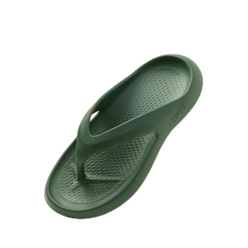 ZYDLMBJL Duschschuhe, Bequeme Flip-Flops mit Dicker Sohle for Herren – Atmungsaktive Sommersandalen for draußen(Green,43 EU) von ZYDLMBJL