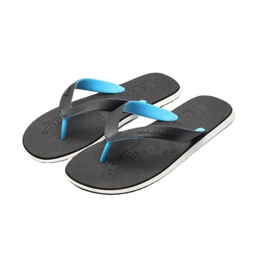 ZYDLMBJL Duschschuhe, Eva-Flip-Flops for Herren im Sommer – weiche Strandsandalen for den Außenbereich(Black,43 EU) von ZYDLMBJL