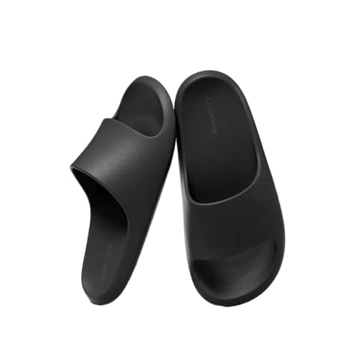 ZYDLMBJL Duschschuhe, Herren Eva Badeschuhe - Sommer Indoor Haus Sandalen Komfort(Black,37 EU) von ZYDLMBJL