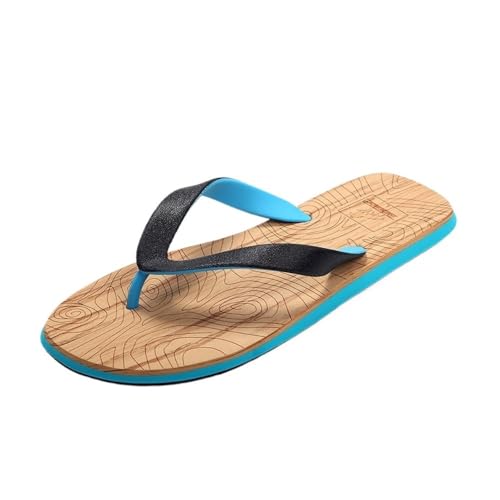 ZYDLMBJL Duschschuhe, rutschfeste Sportsandalen for Herren – Sommer-Strand-Flip-Flops for draußen(Blue,43 EU) von ZYDLMBJL