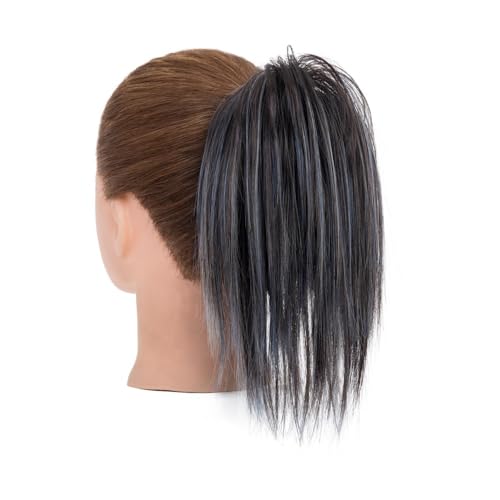 ZYDLMBJL Dutt-Haarteile für Frauen, Flauschige Donut-Haarspange mit Zöpfen for Hochsteckfrisuren(Blue) von ZYDLMBJL