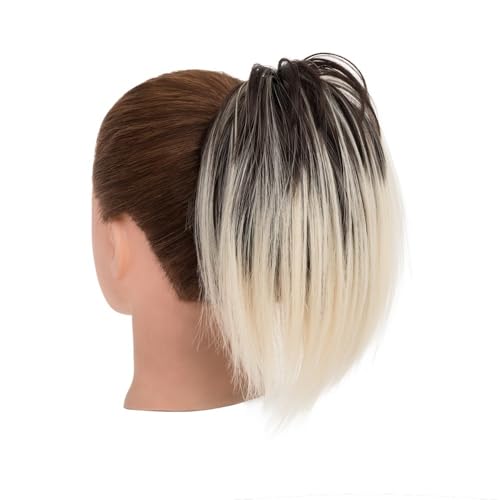 ZYDLMBJL Dutt-Haarteile für Frauen, Flauschige Donut-Haarspange mit Zöpfen for Hochsteckfrisuren(Brown Gold) von ZYDLMBJL