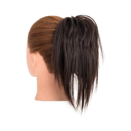 ZYDLMBJL Dutt-Haarteile für Frauen, Flauschige Donut-Haarspange mit Zöpfen for Hochsteckfrisuren(Dark Brown) von ZYDLMBJL