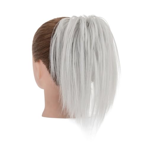 ZYDLMBJL Dutt-Haarteile für Frauen, Flauschige Donut-Haarspange mit Zöpfen for Hochsteckfrisuren(Gray) von ZYDLMBJL