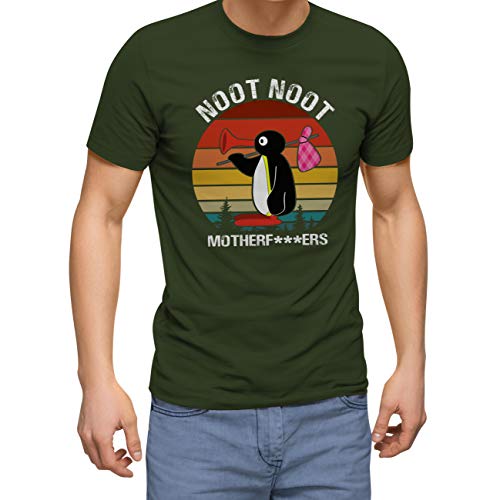 Noot Noot Retro Motherfu**er Militärgrün Herren T-Shirt Size XXL von ZYDUVA