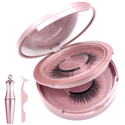 ZYEKIU Selbstklebende Magnetische Wimpern, Magnetische Wimpern Natürlich, Girl Got Cluster Lashes, Wiederverwendbar Lashes Extensions Set, Falsche Aylashes Geschenk für Anfänger Einfach von ZYEKIU