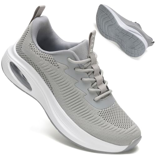 ZYEN Damen breite füße Schuhe, luftgepolsterte extra breite Schuhe, atmungsaktive Sportschuhe, leichte und Bequeme Damen-Laufschuhe, Sneaker für das Training im Fitnessstudio 8832 Grey 41 ZYEN Damen breite füße Schuhe, luftgepolsterte extra breite Schuhe, atmungsaktive Sportschuhe, leichte und Bequeme Damen-Laufschuhe, Sneaker für das Training im Fitnessstudio 8832 Grey 41 von ZYEN