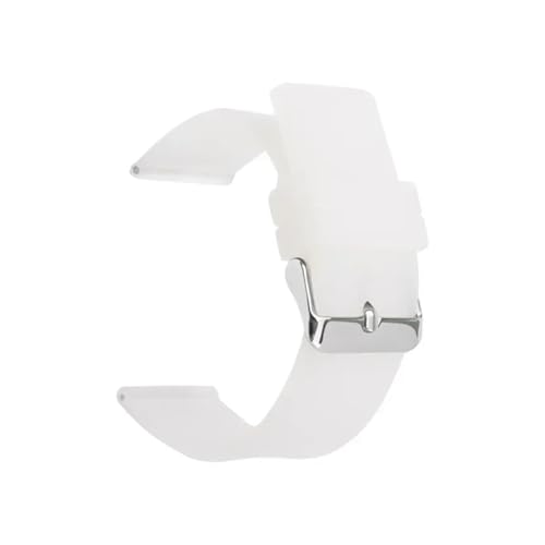 12 mm 14 16 18 20 22 24 Silikonarmband for weiches Gummiband, Bonbonfarbe, for Männer und Frauen, Ersatzarmband, Zubehör zur Verwendung in Uhren(Transparent,BLACK BUCKLE_22MM) von ZYFHYU
