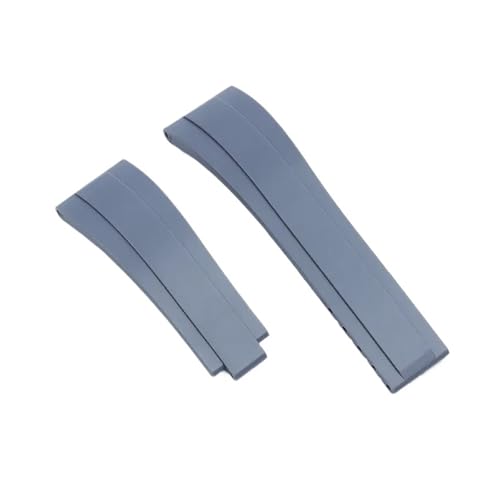 ZYFHYU 20 mm Gummi-Uhrenarmband for Uhrenarmband for Silikon-Wasserdichtes Armband Wasserdichte Uhrenarmbänder mit Verschluss zur Verwendung in Uhren(Gray) von ZYFHYU