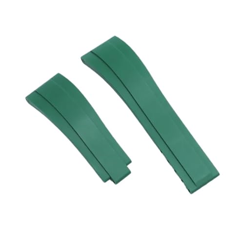 ZYFHYU 20 mm Gummi-Uhrenarmband for Uhrenarmband for Silikon-Wasserdichtes Armband Wasserdichte Uhrenarmbänder mit Verschluss zur Verwendung in Uhren(Green) von ZYFHYU