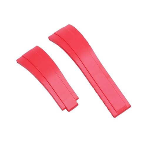 ZYFHYU 20 mm Gummi-Uhrenarmband for Uhrenarmband for Silikon-Wasserdichtes Armband Wasserdichte Uhrenarmbänder mit Verschluss zur Verwendung in Uhren(Red) von ZYFHYU