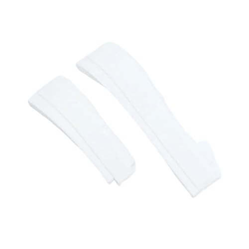 ZYFHYU 20 mm Gummi-Uhrenarmband for Uhrenarmband for Silikon-Wasserdichtes Armband Wasserdichte Uhrenarmbänder mit Verschluss zur Verwendung in Uhren(White) von ZYFHYU