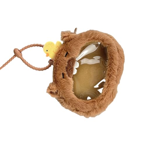 Capybara-Münzgeldbörse aus weichem Plüsch, mit Reißverschluss, multifunktional, für den täglichen Gebrauch oder auf Reisen, bezaubernde Capybara-Münztasche, Kleine Ente, Mass Beauty Capybara-Münzgeldbörse aus weichem Plüsch, mit Reißverschluss, multifunktional, für den täglichen Gebrauch oder auf Reisen, bezaubernde Capybara-Münztasche, Kleine Ente, Mass Beauty von ZYHARUKO
